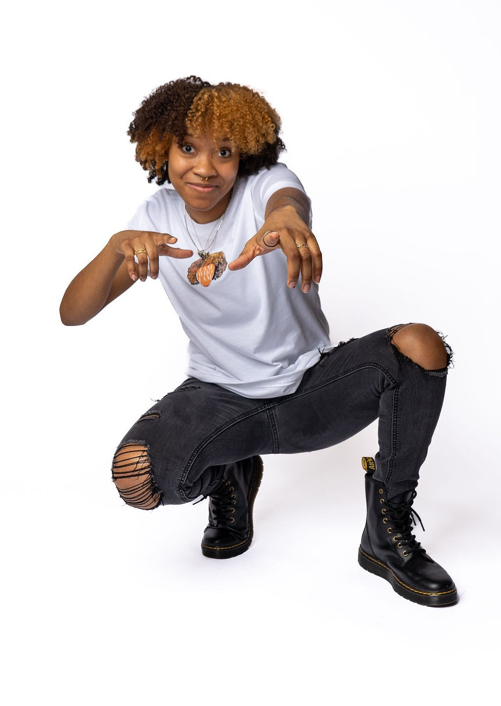 Custom Face T-Shirt - White