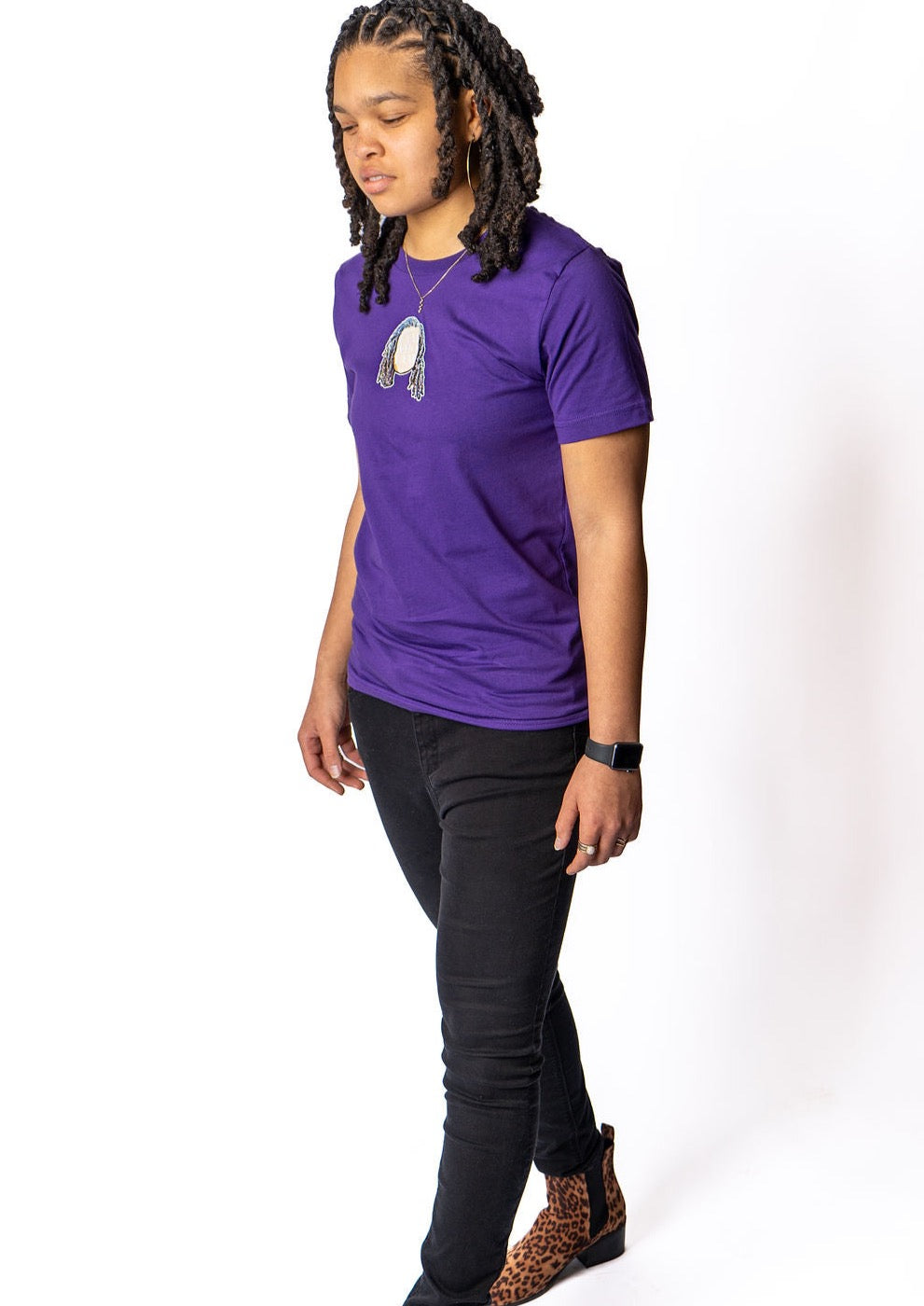 Custom Face T-Shirt - Purple