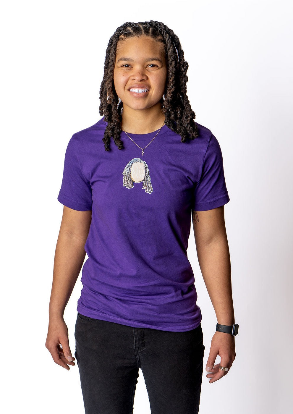Custom Face T-Shirt - Purple